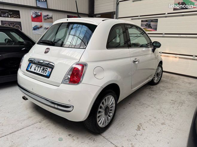Fiat 500 Lounge 1.2 essence 69ch PANORAMIQUE rada Blanc de 2013