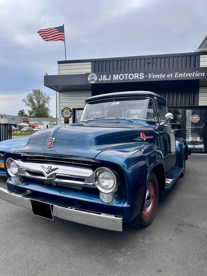 Ford F100 F-100 CUSTOM CAB 272ci V8 Bleu Mtallis de 1956