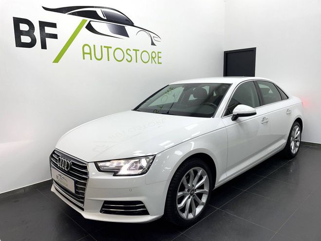 Audi A4 V (B9) 2.0 TDI 150ch Design Luxe S troni BLANC de 2016