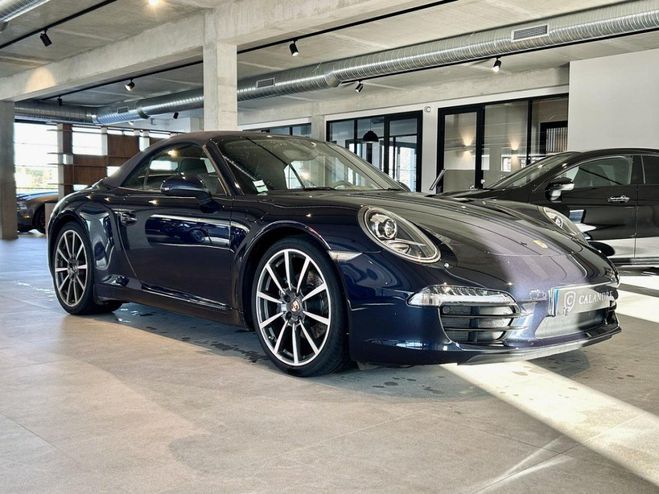 Porsche 911 CABRIOLET 991 Carrera 3.4i - 350 Bleu fonc mtallis de 2012