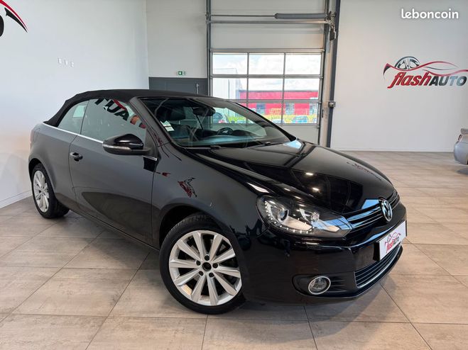 Volkswagen Golf VI CABRIOLET 2.0 TDi 140cv CARAT-2012 Noir de 2012