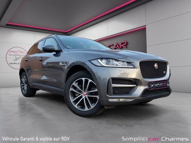 Jaguar F Pace 2.0 D - 180 ch AWD BVA8 R-Sport Faible K Gris de 2017