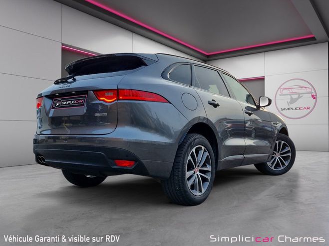 Jaguar F Pace 2.0 D - 180 ch AWD BVA8 R-Sport Faible K Gris de 2017