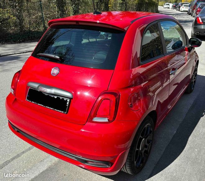 Fiat 500 S TWINAIR 105ch SEMI CUIR RADAR DE RECUL Rouge de 2018