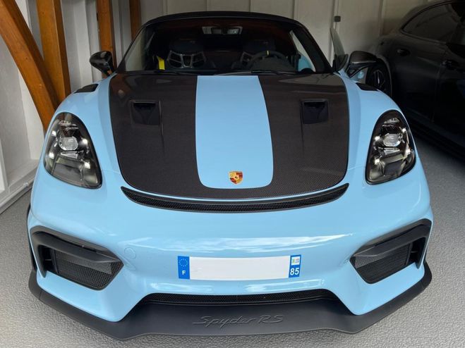 Porsche 718 Spyder 500 PDK PTS Gulf Blue Weissach Pa bleu de 2024