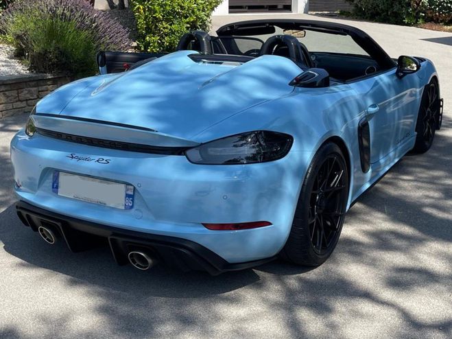 Porsche 718 Spyder 500 PDK PTS Gulf Blue Weissach Pa bleu de 2024