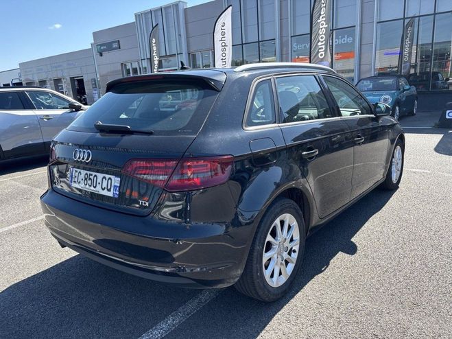 Audi A3 Sportback 1.6 TDI 110CH FAP AMBITION Noir de 2015