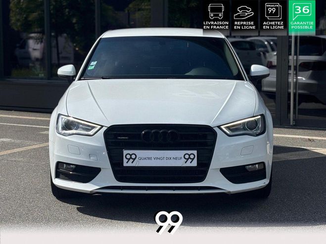 Audi A3 Sportback Quattro 2.0 TDI - 184 - BV S-T T9T9 - BLANC IBIS UNIE de 2016