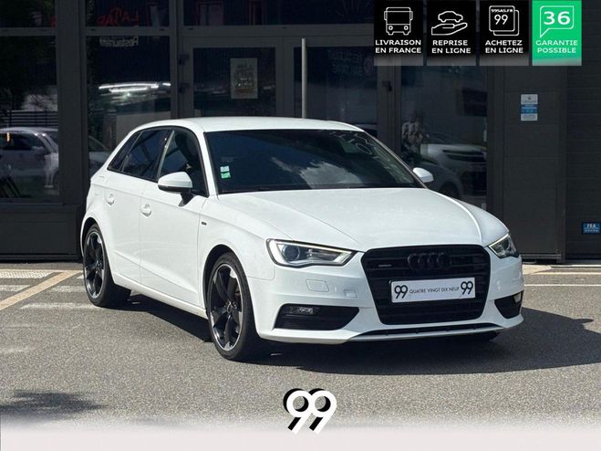 Audi A3 Sportback Quattro 2.0 TDI - 184 - BV S-T T9T9 - BLANC IBIS UNIE de 2016