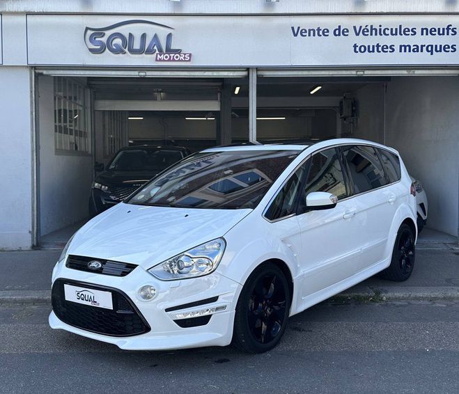 Ford S Max 2.0 TDCi 163ch FAP Sport Platinium GPS 7 BLANC de 2014