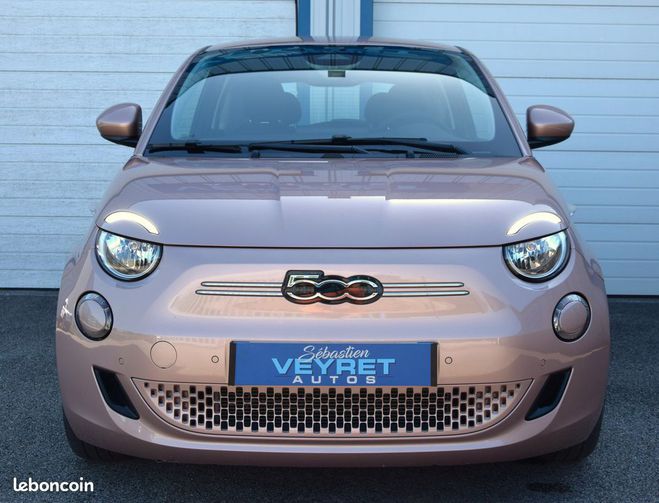 Fiat 500 E 95ch PACK CONFORT MY23 8853 Kms 1re M Rose de 2023