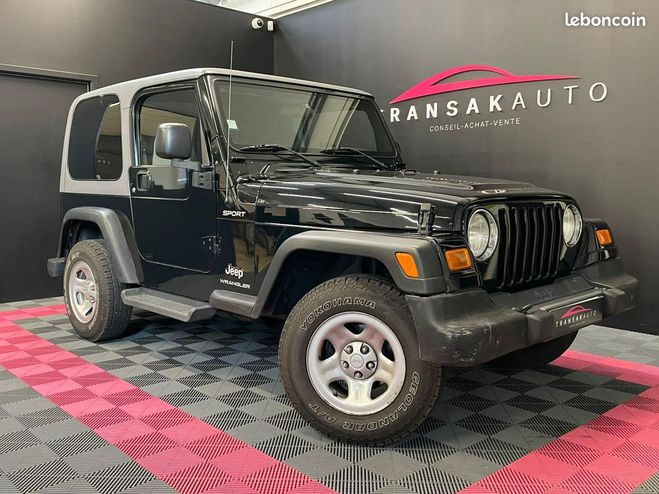 Jeep Wrangler 2.4L Sport 4WD HARD TOP TOILE   DUR ENTI Noir de 2005