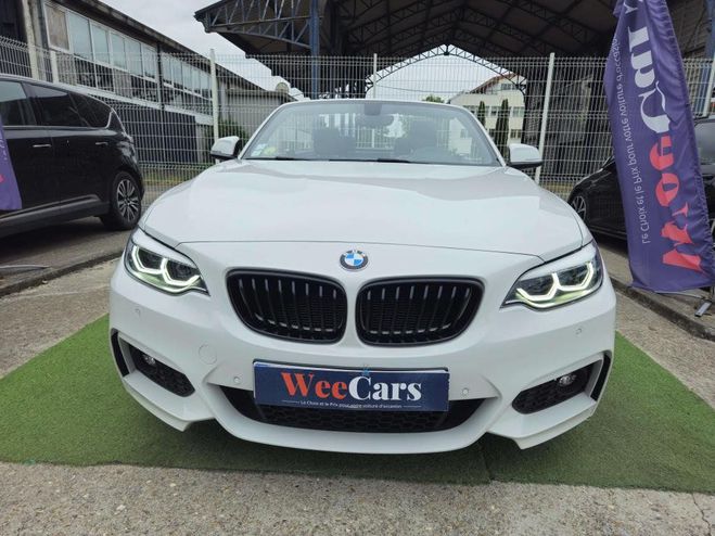BMW Serie 2 CABRIOLET 2.0 218 D 150 M-SPORT BVA BLANC de 2017