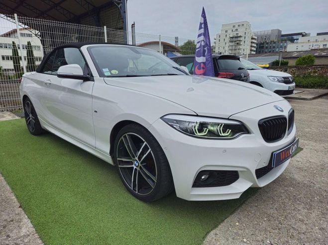 BMW Serie 2 CABRIOLET 2.0 218 D 150 M-SPORT BVA BLANC de 2017