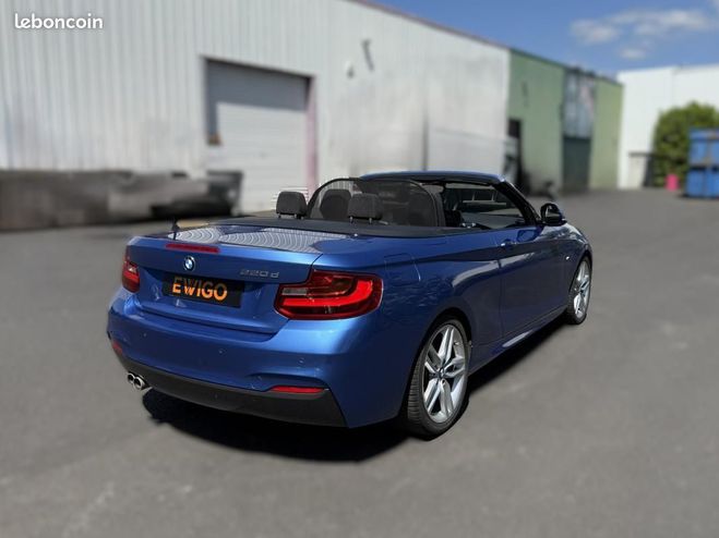 BMW Serie 2 CABRIOLET 2.0 220 D 190 M-SPORT BVA ATTE Bleu de 2015