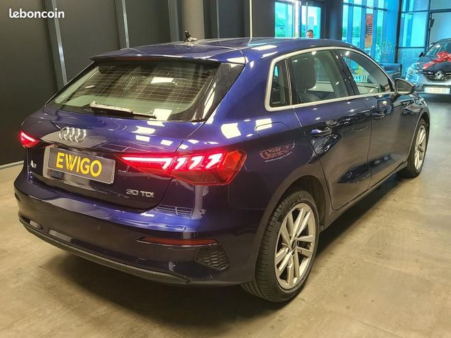 Audi A3 Sportback 2.0 30 TDI 115ch ADVANCED S-TR Bleu de 2021