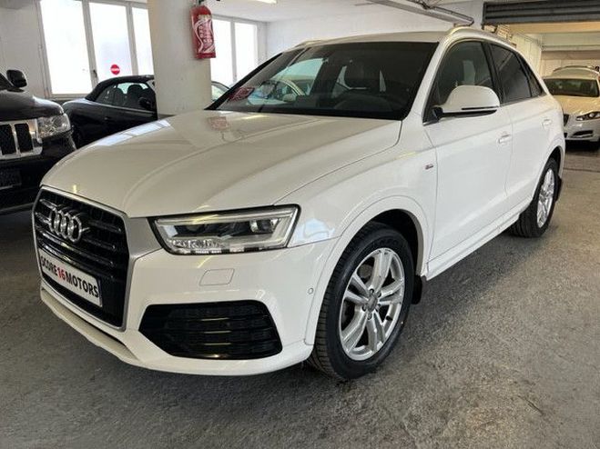 Audi Q3 (2) 2.0 tdi 184 s line quattro s tronic Blanc de 2015