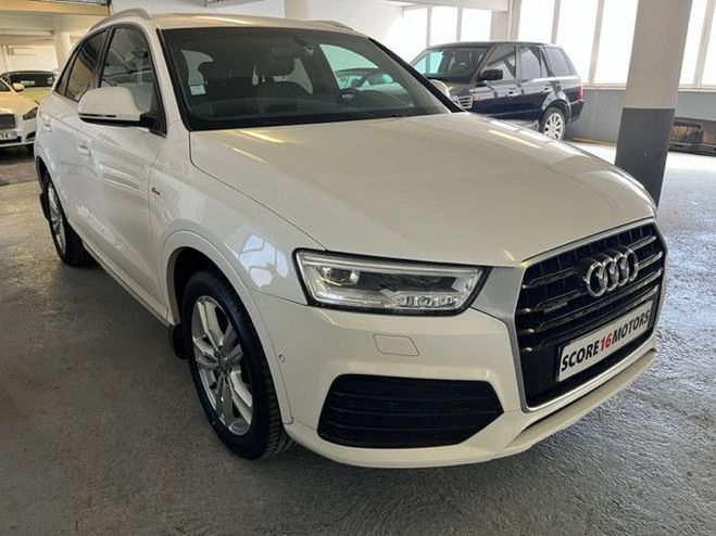 Audi Q3 (2) 2.0 tdi 184 s line quattro s tronic Blanc de 2015