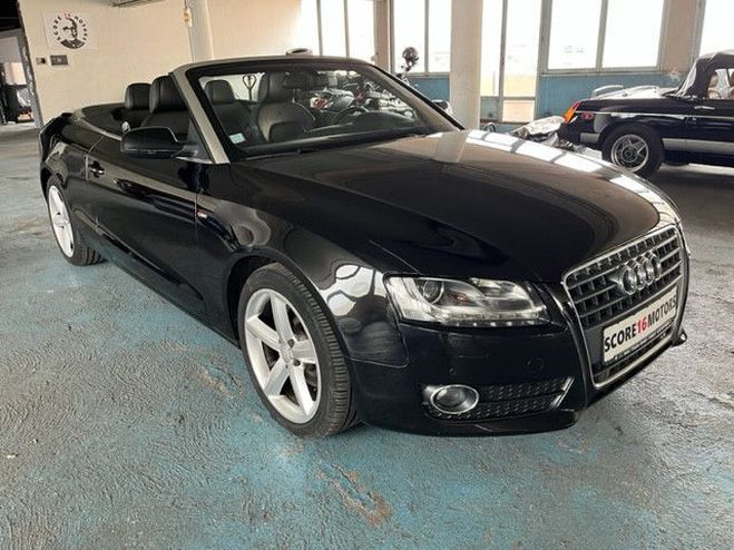 Audi A5 cabriolet 1.8 tfsi 160 s line plus multi Noir mtallis de 2011