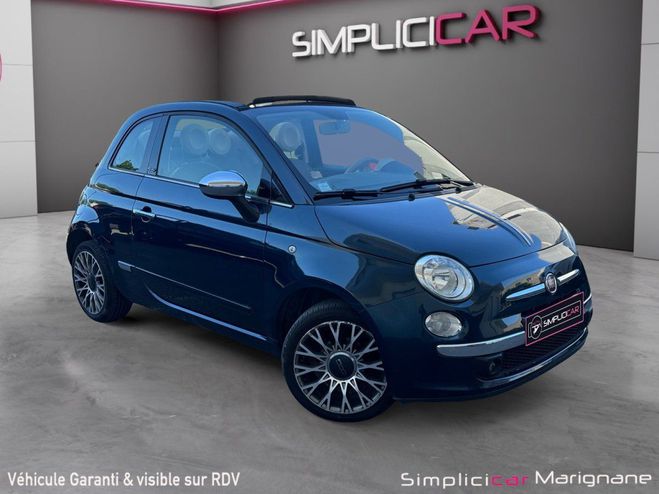 Fiat 500 C 1.2 8V 69 ch CABRIOLET Bleu de 2012