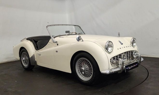 Triumph TR3  Blanc de 1961