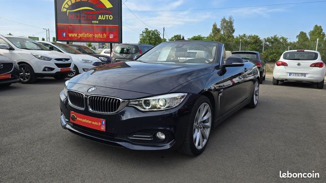 BMW Serie 4 Cab 420d 190 ch Luxury A Bleu de 2017