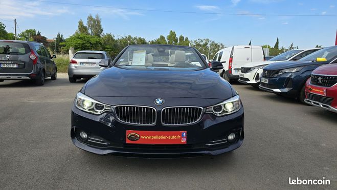BMW Serie 4 Cab 420d 190 ch Luxury A Bleu de 2017