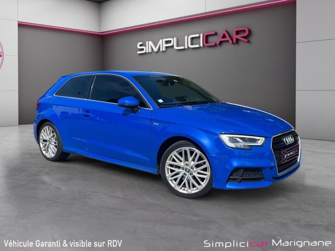 Audi A3 1.4 TFSI COD 150 S tronic 7 S Line SUIVI Bleu de 2017