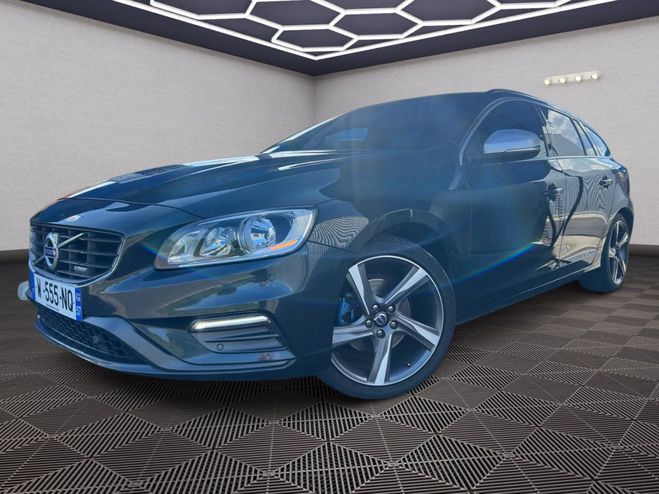 Volvo V60 BREAK 2.0 D4 181 R-DESIGN GTRONIC CUIR G Gris de 2014