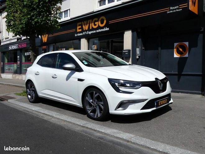 Renault Megane 1.6 DCI 165 GT EDC BVA CAMRA SIGES CHA Blanc de 2017