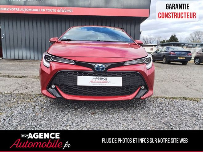 Toyota Corolla XII HYBRIDE 122H DESIGN BVA Rouge de 2019