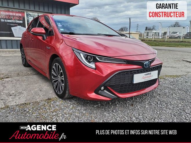 Toyota Corolla XII HYBRIDE 122H DESIGN BVA Rouge de 2019