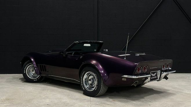 Chevrolet Corvette C3 Cabriolet Widebody V8 427 Bote Manue Violet Mtallis de 1968