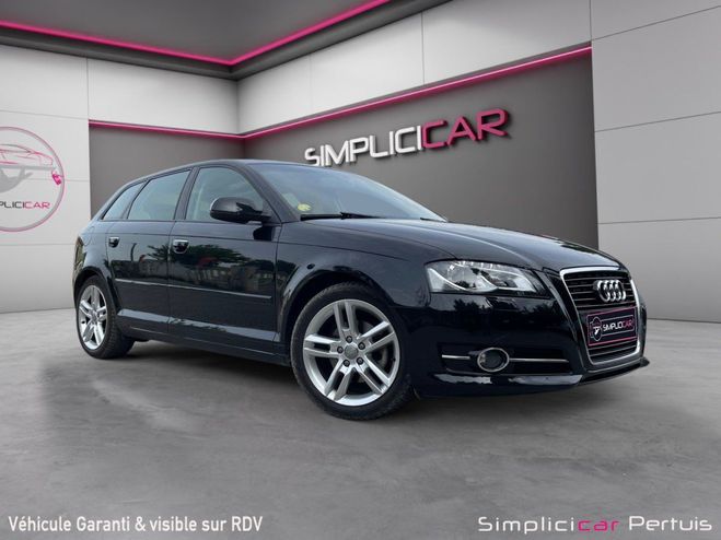 Audi A3 Sportback 2.0 TDI 140 DPF Ambition Luxe  Noir de 2012
