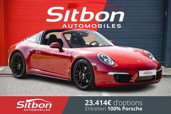  Voir détails -Porsche 911 991 Targa 4S 3.8 400 PDK Rouge Indien +  à Saint-grve (38)