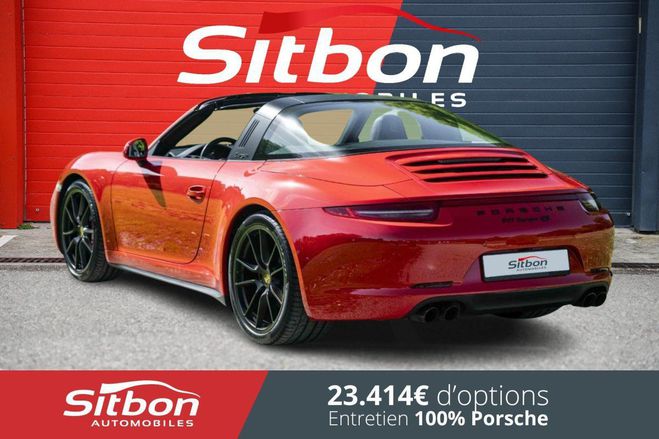 Porsche 911 991 Targa 4S 3.8 400 PDK Rouge Indien +  Rouge Indien de 2015