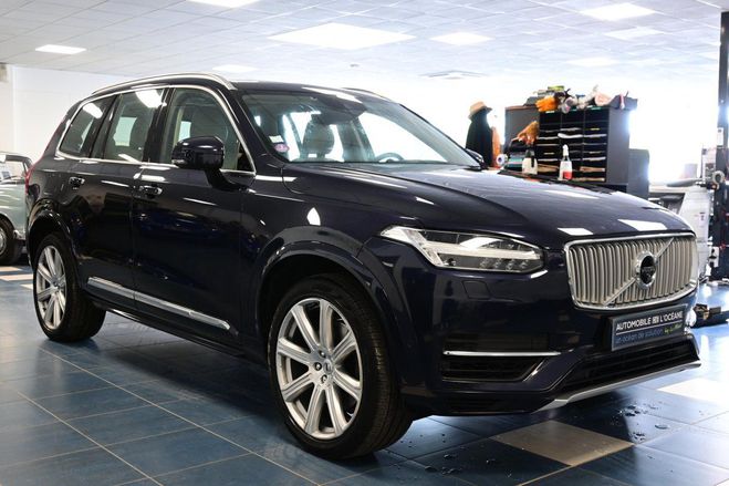 Volvo XC90 T8 Twin Engine 320 87 ch Geartronic 7pl  Gris/Bleu de 2017