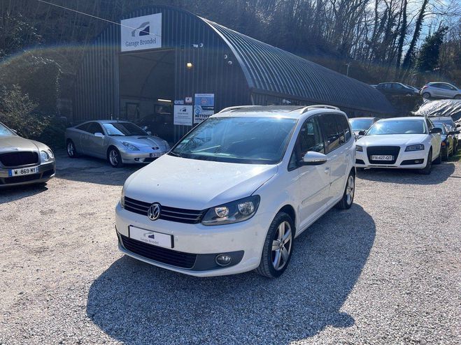 Volkswagen Touran II 1.4 TSi 140cv DSG7 Carat 7 places Blanc de 2012