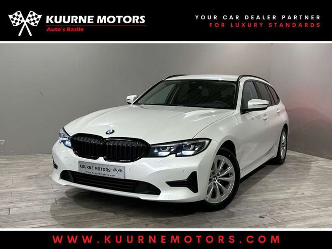 BMW Serie 3 Touring 318 dA Leder-SportZet-VerwZet-Bt Blanc Mtallis de 