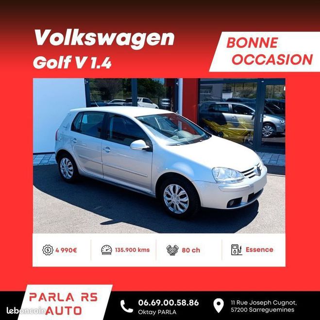 Volkswagen Golf V 1.4 dition tour 80ch Gris de 2007