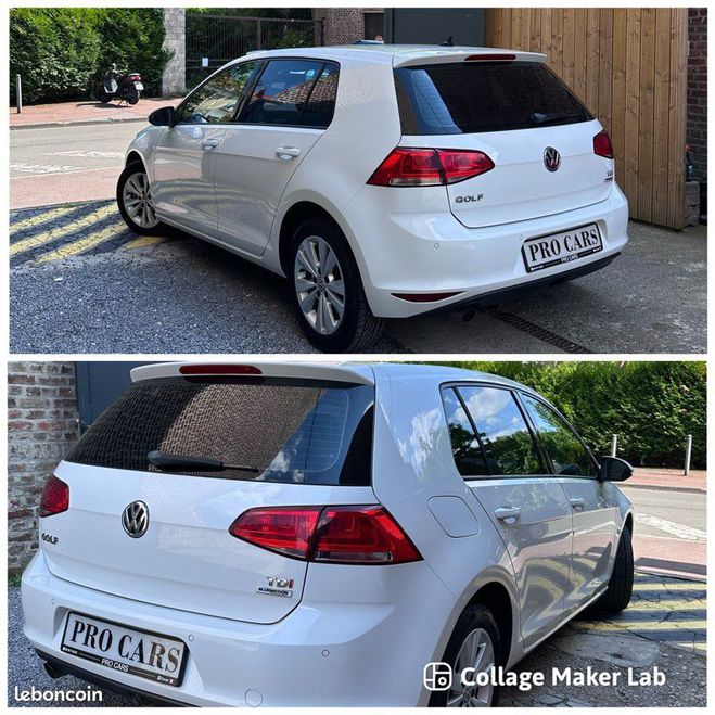 Volkswagen Golf 7 1,6 tdi Blanc de 2015