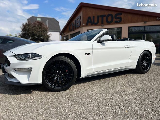 Ford Mustang v8 5.0 gt cabriolet phase 2 55eme annive Blanc de 2019