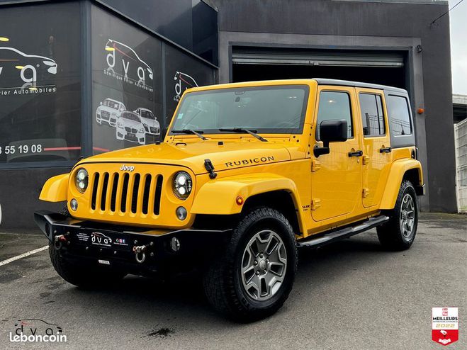 Jeep Wrangler Unlimited Rubicon TVA Rcuprable CG 2 p Jaune de 2015