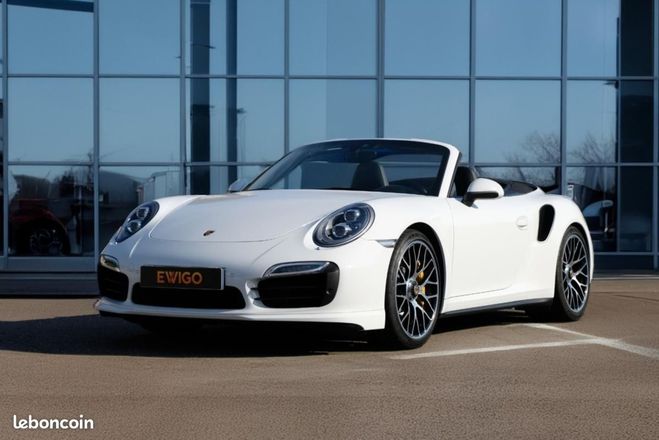 Porsche 911 CABRIOLET 3.8 TURBO 560ch S BVA ECHAPPEM Blanc de 2014