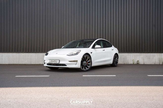 Tesla Model 3 78 kWh AWD Performance (377 kW 513 PK) - Blanc de 2020