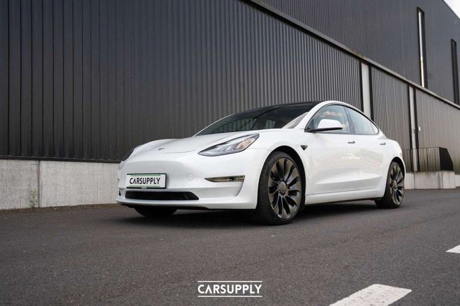 Tesla Model 3 78 kWh AWD Performance (377 kW 513 PK) - Blanc de 2020
