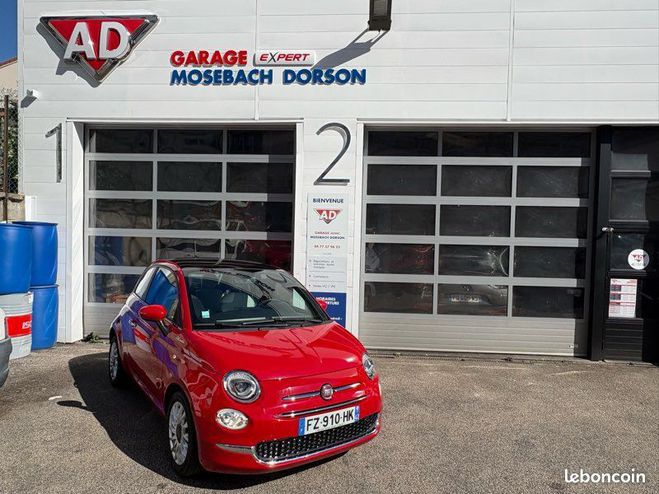 Fiat 500 Hybride 2021 1 re main parfait tat Rouge de 2021