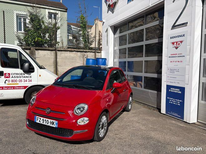 Fiat 500 Hybride 2021 1 re main parfait tat Rouge de 2021