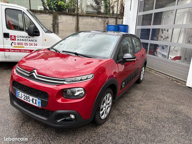 Citroen C3 Feel 1.6 Hdi 100 cv Clim auto GPS CarPla Rouge de 2017