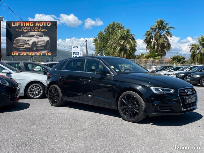Audi A3 Sportback 2.0 TDi 150ch Ambition Luxe S  Noir de 2017